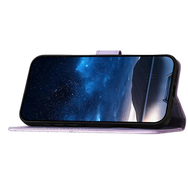 YX0080 For Motorola Moto G Play 5G (2024) / Moto G 5G (2024) Case Butterfly Imprint Leather Wallet Phone Cover