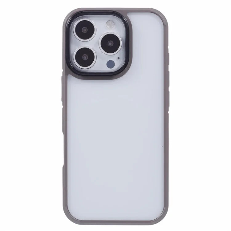X-LEVEL For iPhone 16 Pro Max Case Acrylic+Silicone Anti-Scratch Clear Back Phone Cover
