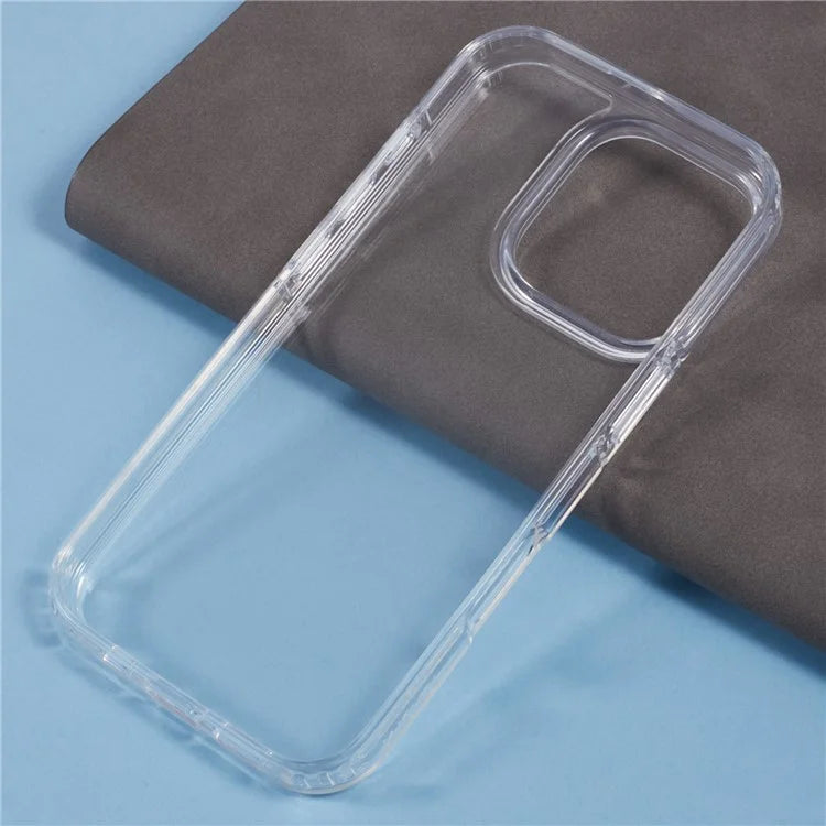 X-LEVEL For iPhone 16 Pro Max Case Acrylic+Silicone Anti-Scratch Clear Back Phone Cover