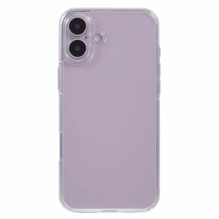X-LEVEL For iPhone 16 Case Acrylic+Silicone Anti-Scratch Clear Back Phone Cover