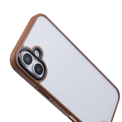 X-LEVEL For iPhone 16 Case Acrylic+Silicone Anti-Scratch Clear Back Phone Cover