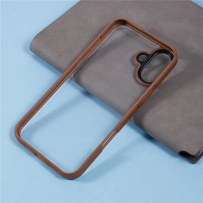 X-LEVEL For iPhone 16 Case Acrylic+Silicone Anti-Scratch Clear Back Phone Cover