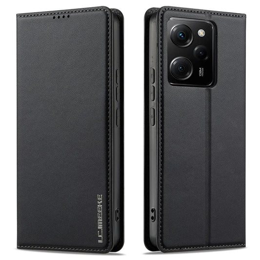 LC.IMEEKE L1 Series for Xiaomi Poco X5 Pro 5G / Redmi Note 12 Pro 5G Case PU Leather Wallet Stand Phone Cover