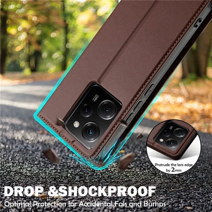 LC.IMEEKE L1 Series for Xiaomi Poco X5 Pro 5G / Redmi Note 12 Pro 5G Case PU Leather Wallet Stand Phone Cover