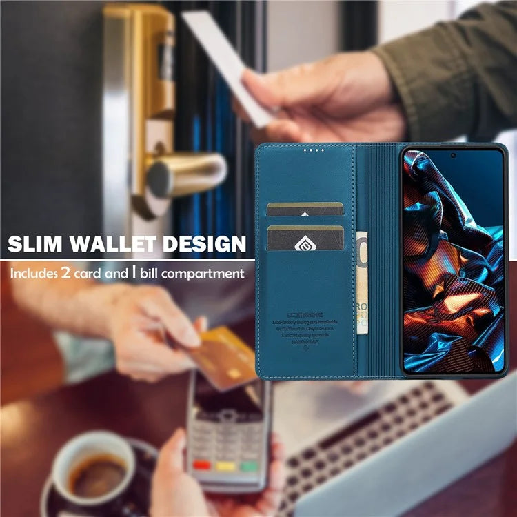 LC.IMEEKE L1 Series for Xiaomi Poco X5 Pro 5G / Redmi Note 12 Pro 5G Case PU Leather Wallet Stand Phone Cover