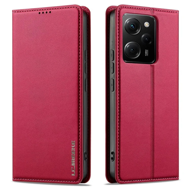 LC.IMEEKE L1 Series for Xiaomi Poco X5 Pro 5G / Redmi Note 12 Pro 5G Case PU Leather Wallet Stand Phone Cover