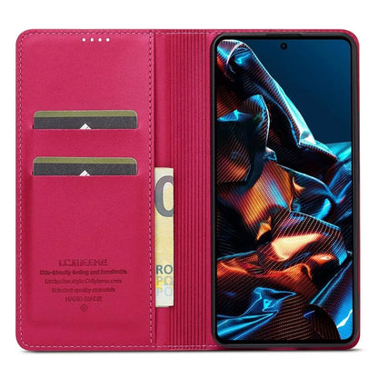 LC.IMEEKE L1 Series for Xiaomi Poco X5 Pro 5G / Redmi Note 12 Pro 5G Case PU Leather Wallet Stand Phone Cover