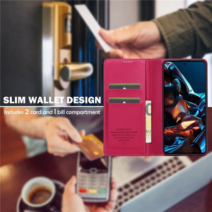 LC.IMEEKE L1 Series for Xiaomi Poco X5 Pro 5G / Redmi Note 12 Pro 5G Case PU Leather Wallet Stand Phone Cover