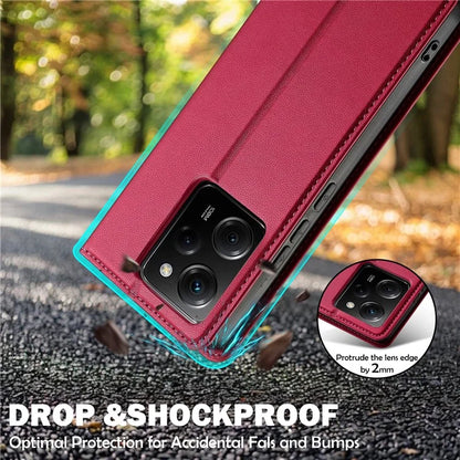 LC.IMEEKE L1 Series for Xiaomi Poco X5 Pro 5G / Redmi Note 12 Pro 5G Case PU Leather Wallet Stand Phone Cover