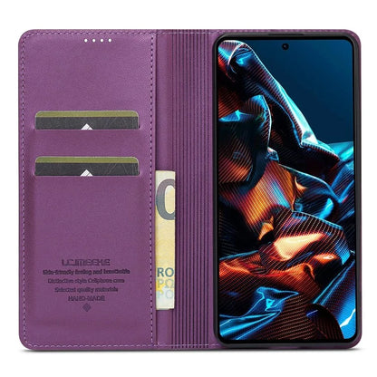 LC.IMEEKE L1 Series for Xiaomi Poco X5 Pro 5G / Redmi Note 12 Pro 5G Case PU Leather Wallet Stand Phone Cover