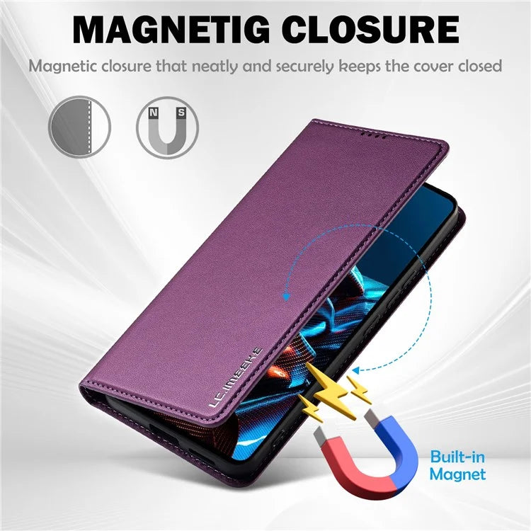 LC.IMEEKE L1 Series for Xiaomi Poco X5 Pro 5G / Redmi Note 12 Pro 5G Case PU Leather Wallet Stand Phone Cover