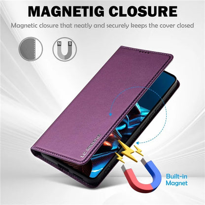 LC.IMEEKE L1 Series for Xiaomi Poco X5 Pro 5G / Redmi Note 12 Pro 5G Case PU Leather Wallet Stand Phone Cover