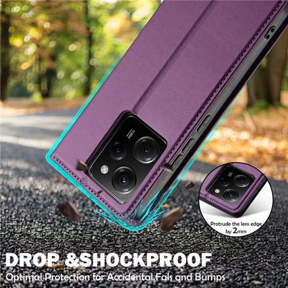 LC.IMEEKE L1 Series for Xiaomi Poco X5 Pro 5G / Redmi Note 12 Pro 5G Case PU Leather Wallet Stand Phone Cover