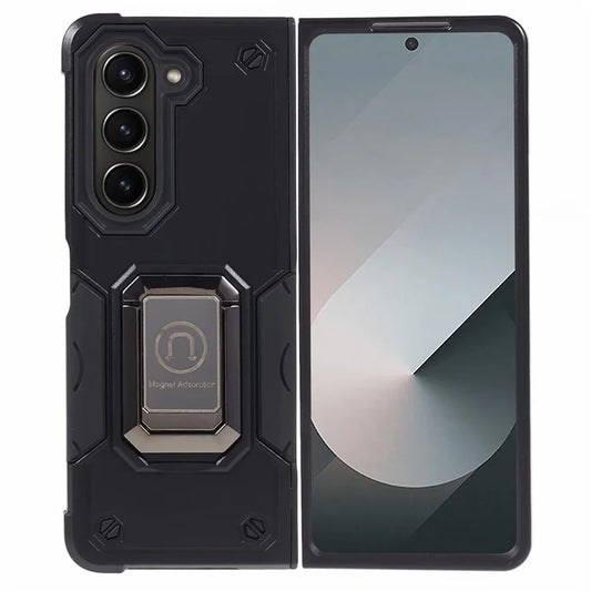 For Samsung Galaxy Z Fold6 5G Case Hidden Kickstand PC+TPU Shockproof Phone Cover