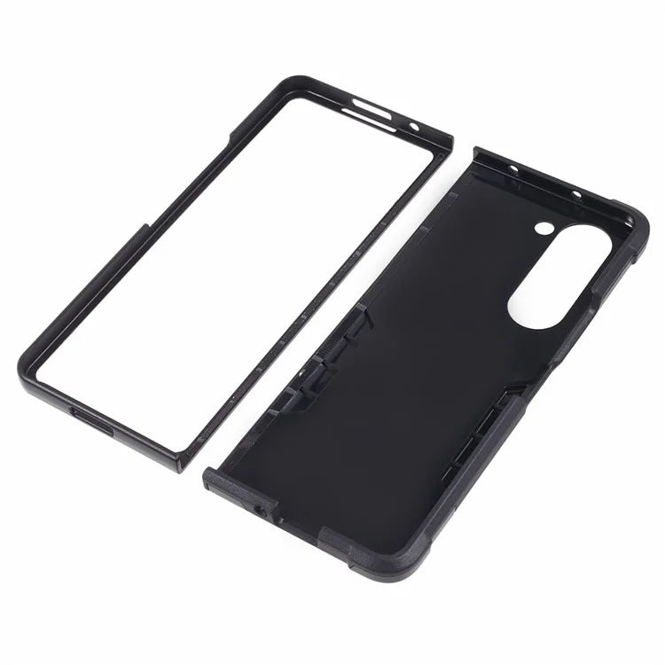 For Samsung Galaxy Z Fold6 5G Case Hidden Kickstand PC+TPU Shockproof Phone Cover