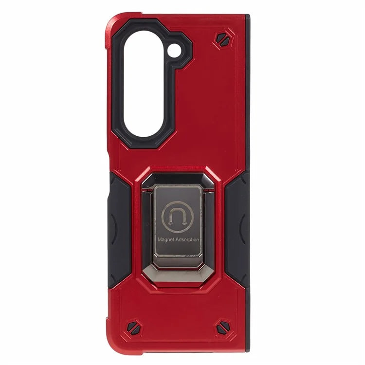 For Samsung Galaxy Z Fold6 5G Case Hidden Kickstand PC+TPU Shockproof Phone Cover