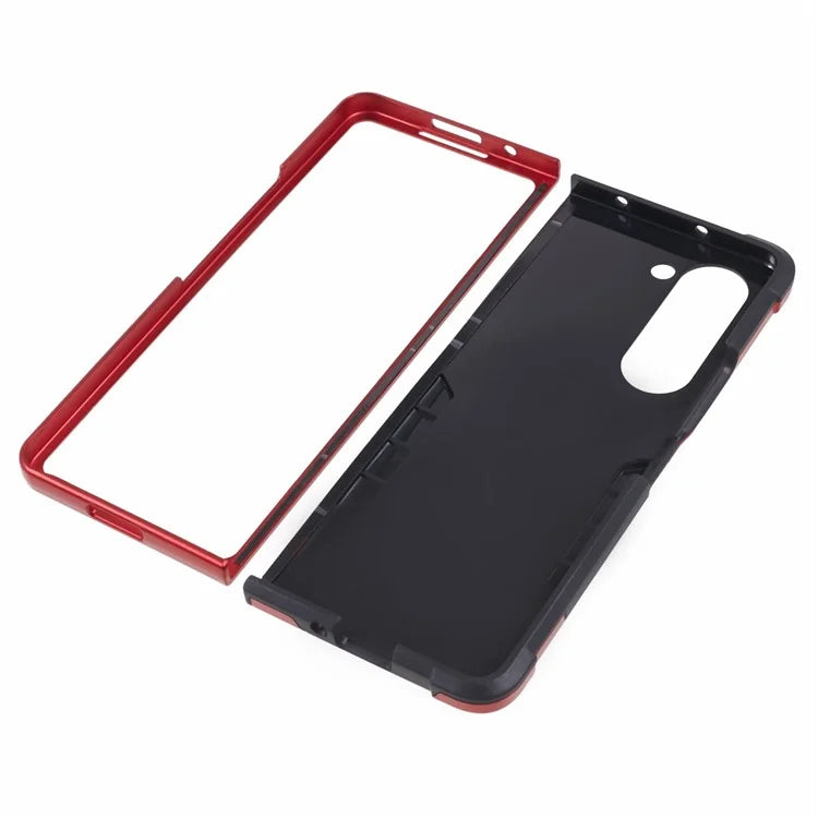 For Samsung Galaxy Z Fold6 5G Case Hidden Kickstand PC+TPU Shockproof Phone Cover