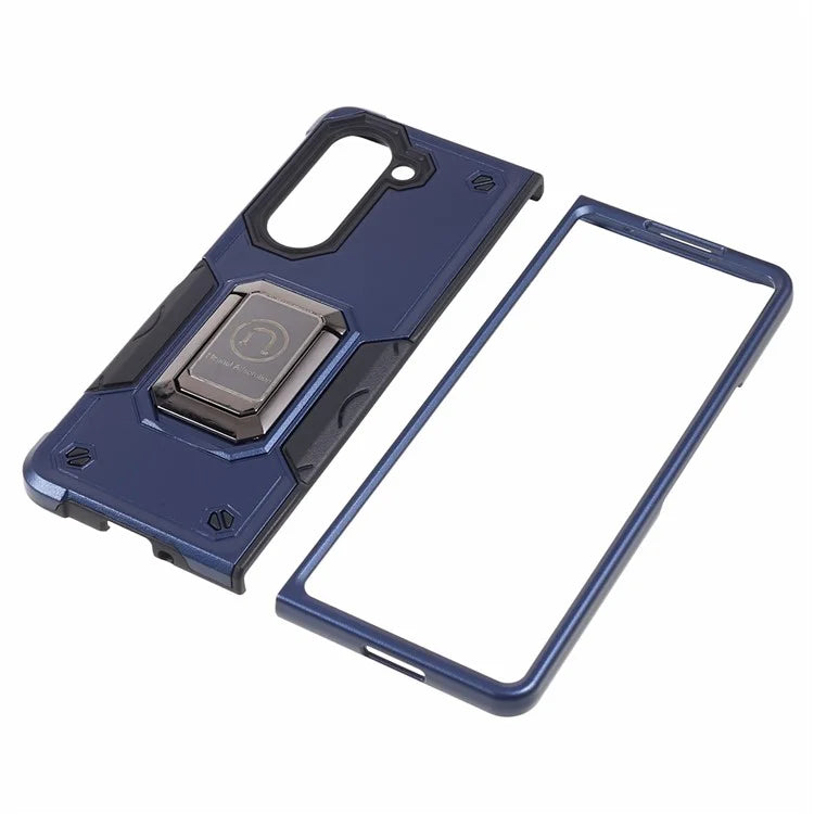 For Samsung Galaxy Z Fold6 5G Case Hidden Kickstand PC+TPU Shockproof Phone Cover
