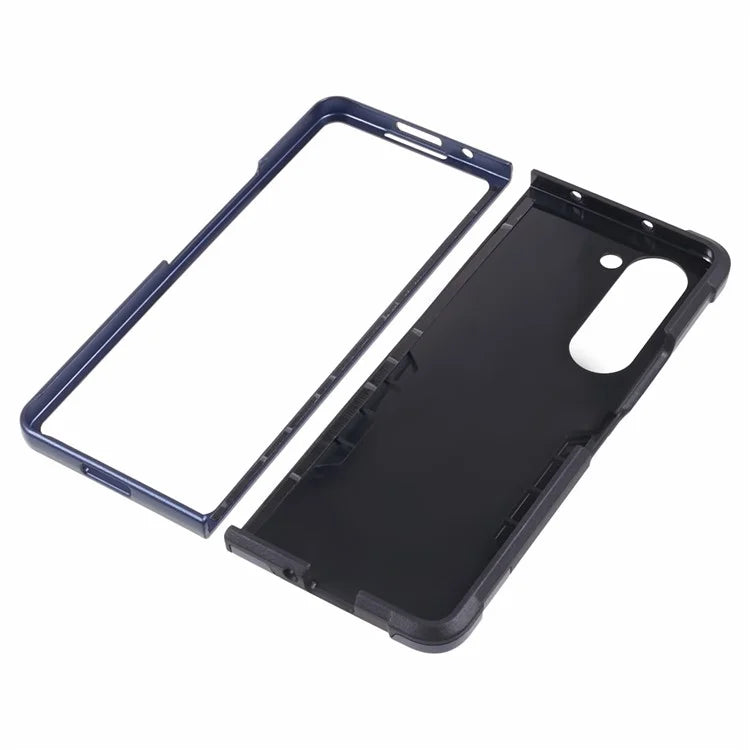 For Samsung Galaxy Z Fold6 5G Case Hidden Kickstand PC+TPU Shockproof Phone Cover
