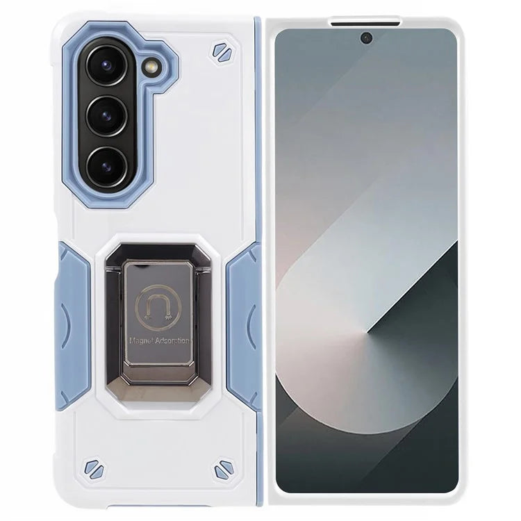 For Samsung Galaxy Z Fold6 5G Case Hidden Kickstand PC+TPU Shockproof Phone Cover
