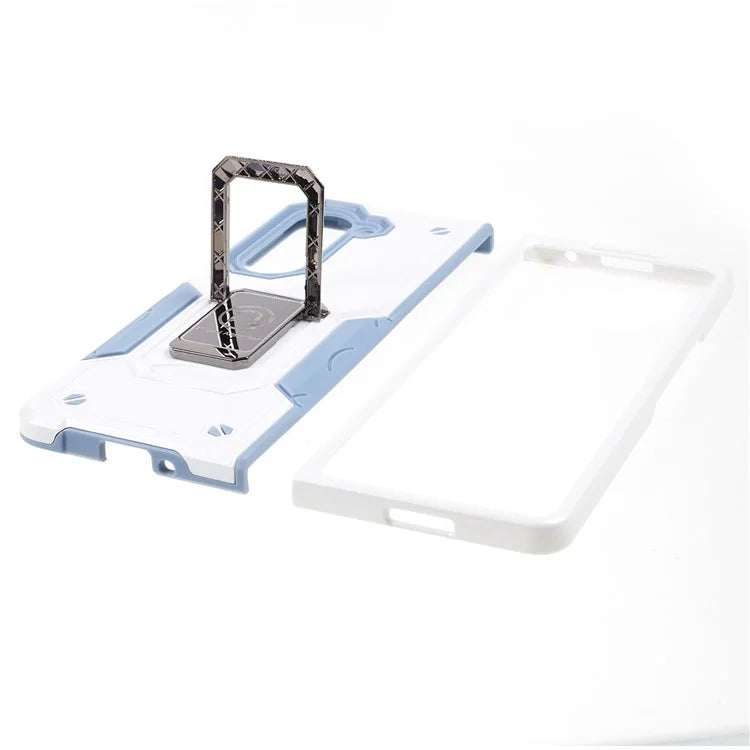 For Samsung Galaxy Z Fold6 5G Case Hidden Kickstand PC+TPU Shockproof Phone Cover