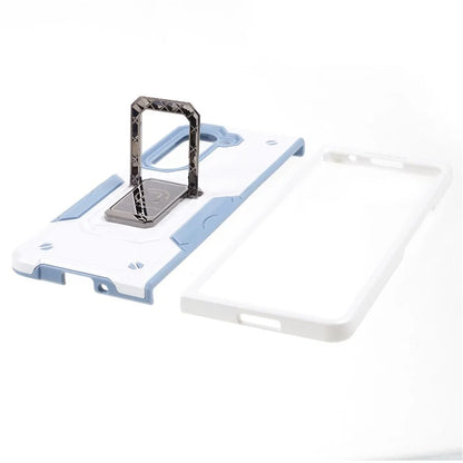 For Samsung Galaxy Z Fold6 5G Case Hidden Kickstand PC+TPU Shockproof Phone Cover