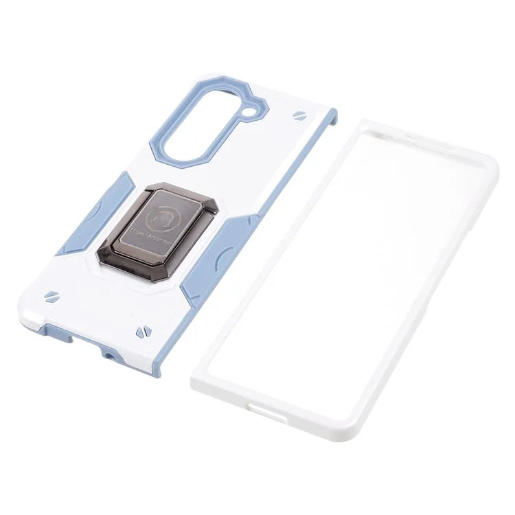 For Samsung Galaxy Z Fold6 5G Case Hidden Kickstand PC+TPU Shockproof Phone Cover