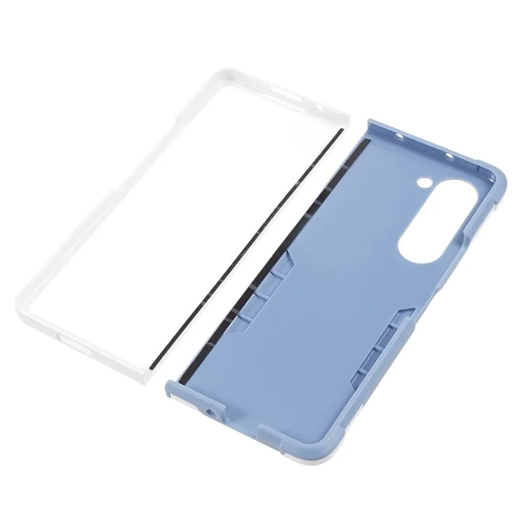For Samsung Galaxy Z Fold6 5G Case Hidden Kickstand PC+TPU Shockproof Phone Cover