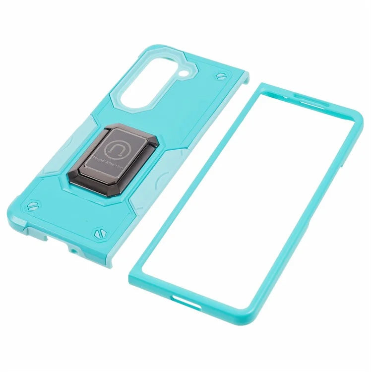 For Samsung Galaxy Z Fold6 5G Case Hidden Kickstand PC+TPU Shockproof Phone Cover