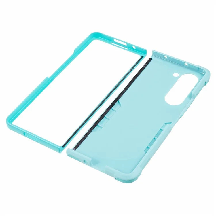 For Samsung Galaxy Z Fold6 5G Case Hidden Kickstand PC+TPU Shockproof Phone Cover