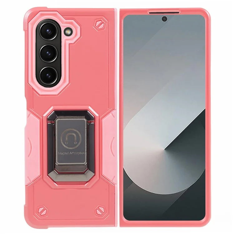 For Samsung Galaxy Z Fold6 5G Case Hidden Kickstand PC+TPU Shockproof Phone Cover