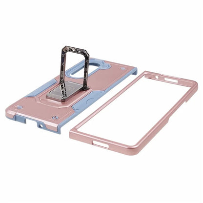 For Samsung Galaxy Z Fold6 5G Case Hidden Kickstand PC+TPU Shockproof Phone Cover