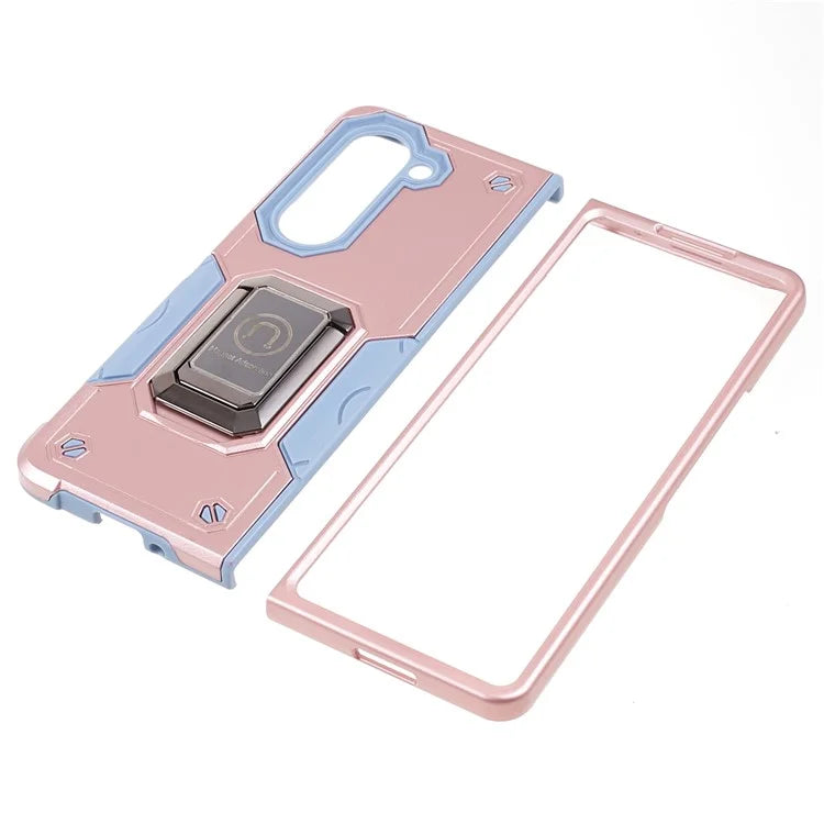 For Samsung Galaxy Z Fold6 5G Case Hidden Kickstand PC+TPU Shockproof Phone Cover