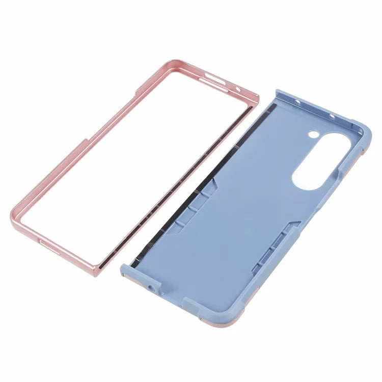 For Samsung Galaxy Z Fold6 5G Case Hidden Kickstand PC+TPU Shockproof Phone Cover