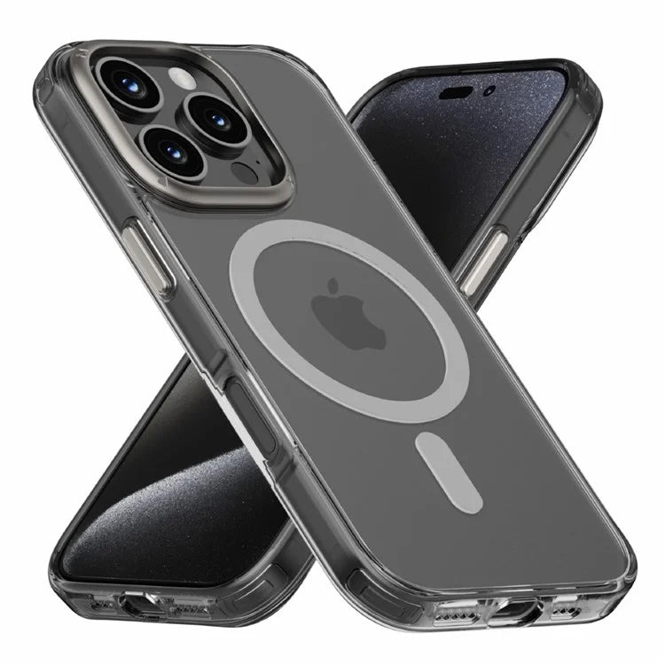 MOMAX MXAP24 For iPhone 16 Pro Max Magnetic Case Compatible with MagSafe TPU+PC Clear Phone Cover