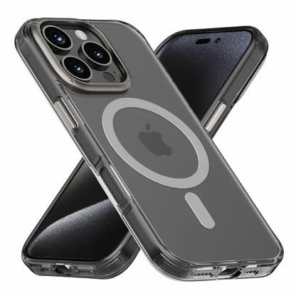 MOMAX MXAP24 For iPhone 16 Pro Max Magnetic Case Compatible with MagSafe TPU+PC Clear Phone Cover