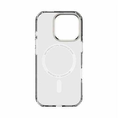 MOMAX MXAP24 For iPhone 16 Pro Max Magnetic Case Compatible with MagSafe TPU+PC Clear Phone Cover