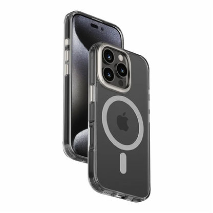MOMAX MXAP24 For iPhone 16 Pro Max Magnetic Case Compatible with MagSafe TPU+PC Clear Phone Cover