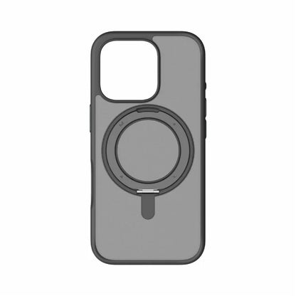 MOMAX MRAP24 For iPhone 16 Pro Max Magnetic Case TPU+PC Ring Kickstand Phone Cover