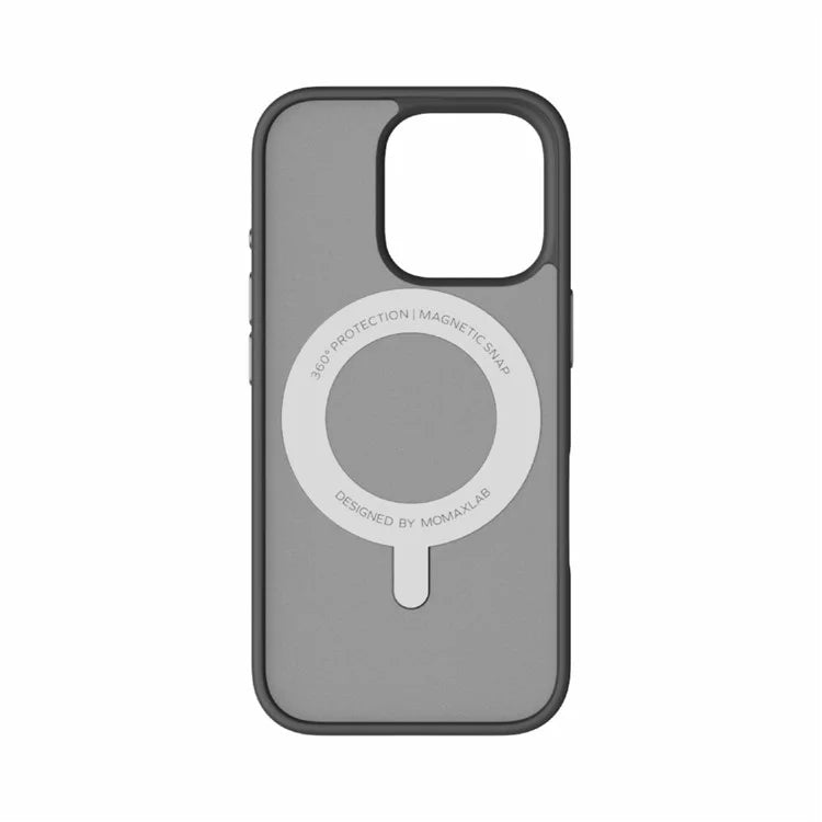 MOMAX MRAP24 For iPhone 16 Pro Max Magnetic Case TPU+PC Ring Kickstand Phone Cover