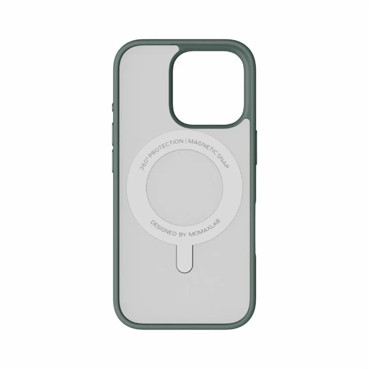 MOMAX MRAP24 For iPhone 16 Pro Max Magnetic Case TPU+PC Ring Kickstand Phone Cover