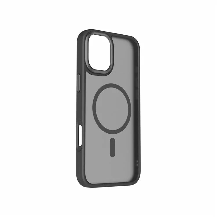 MOMAX CPAP24 For iPhone 16 Case Compatible with MagSafe TPU+PC Matte Phone Cover - Black