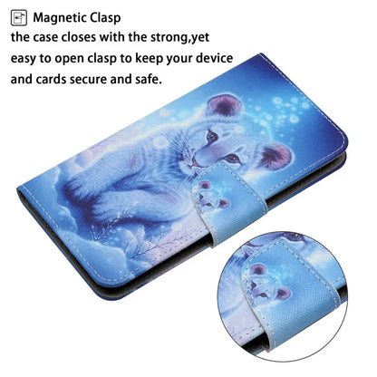 For iPhone 16 Case Pattern Printing Protective Leather Folio Phone Cover