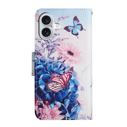 For iPhone 16 Case Pattern Printing Protective Leather Folio Phone Cover