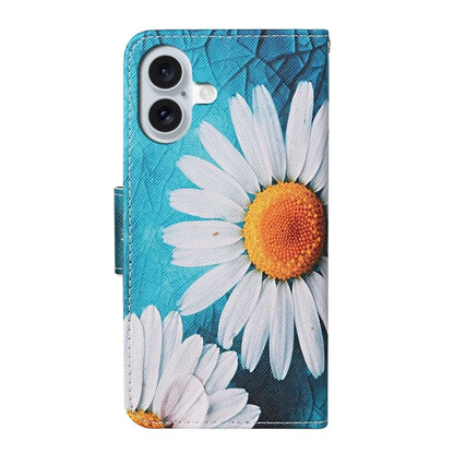 For iPhone 16 Case Pattern Printing Protective Leather Folio Phone Cover