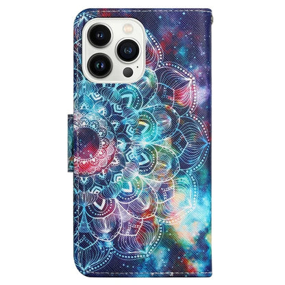 For iPhone 16 Pro Case Pattern Printing Protective Leather Folio Phone Cover