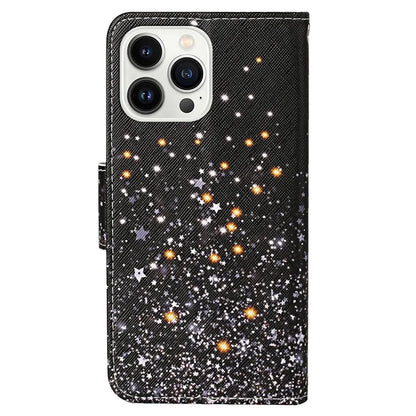For iPhone 16 Pro Max Case Pattern Printing Protective Leather Folio Phone Cover