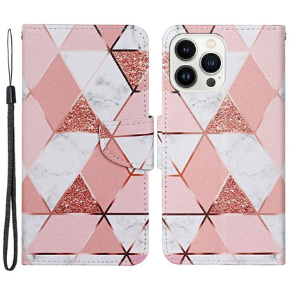 For iPhone 16 Pro Max Case Pattern Printing Protective Leather Folio Phone Cover