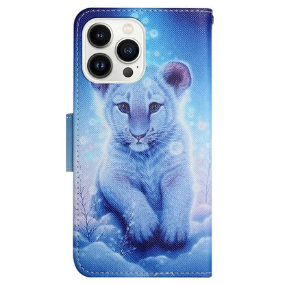 For iPhone 16 Pro Max Case Pattern Printing Protective Leather Folio Phone Cover