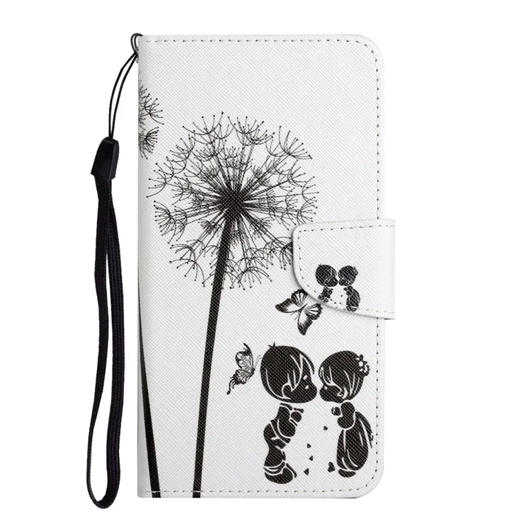 For iPhone 16 Plus Case Pattern Printing Protective Leather Folio Phone Cover